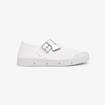 La tennis blanche en toile de Spring Court