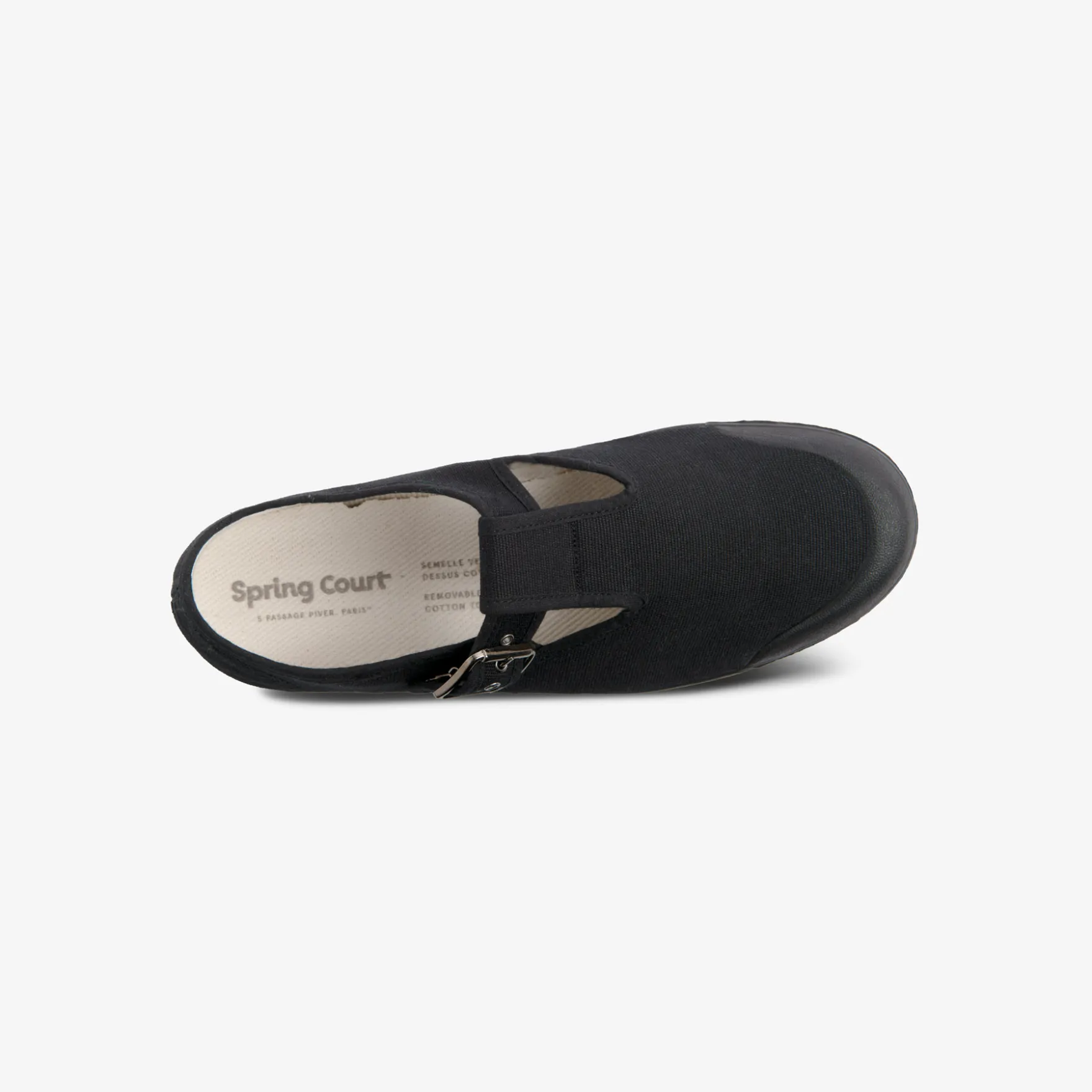 tennis noire en toile