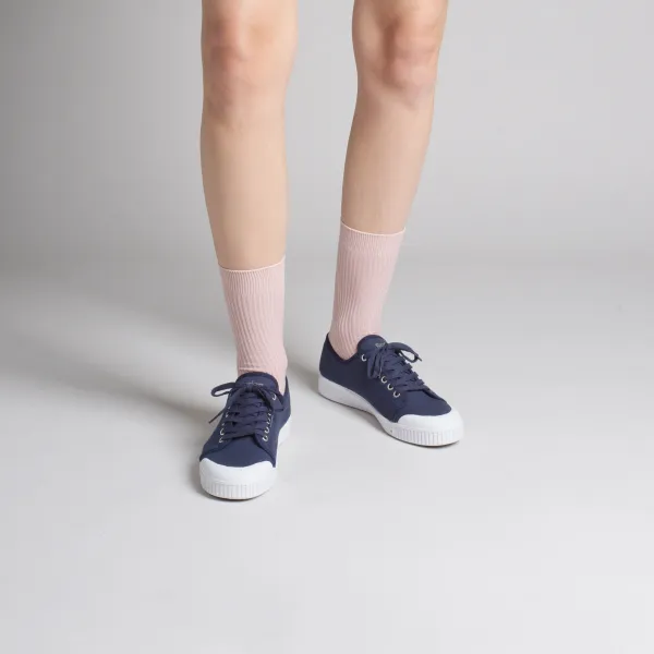 tennis toile bleu marine