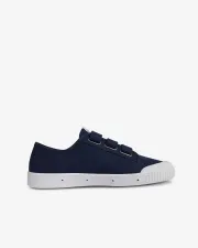 Cotton canvas trainers with velcro