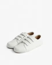 White trainers in nappa leather