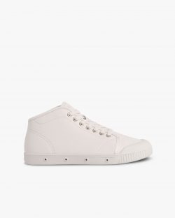 Unisex white leather trainers