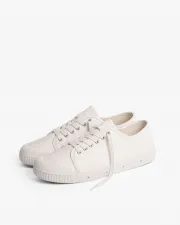 Low top leather trainer sheepskin