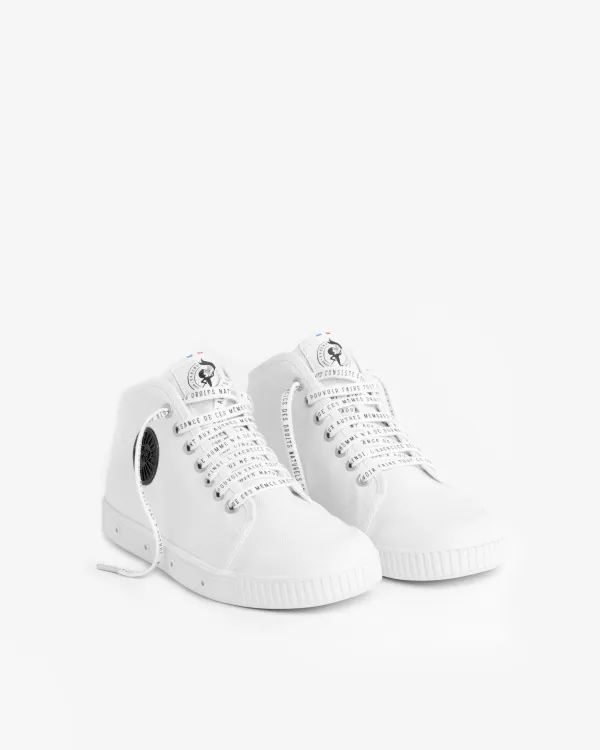 Liberty capsule high top white trainer