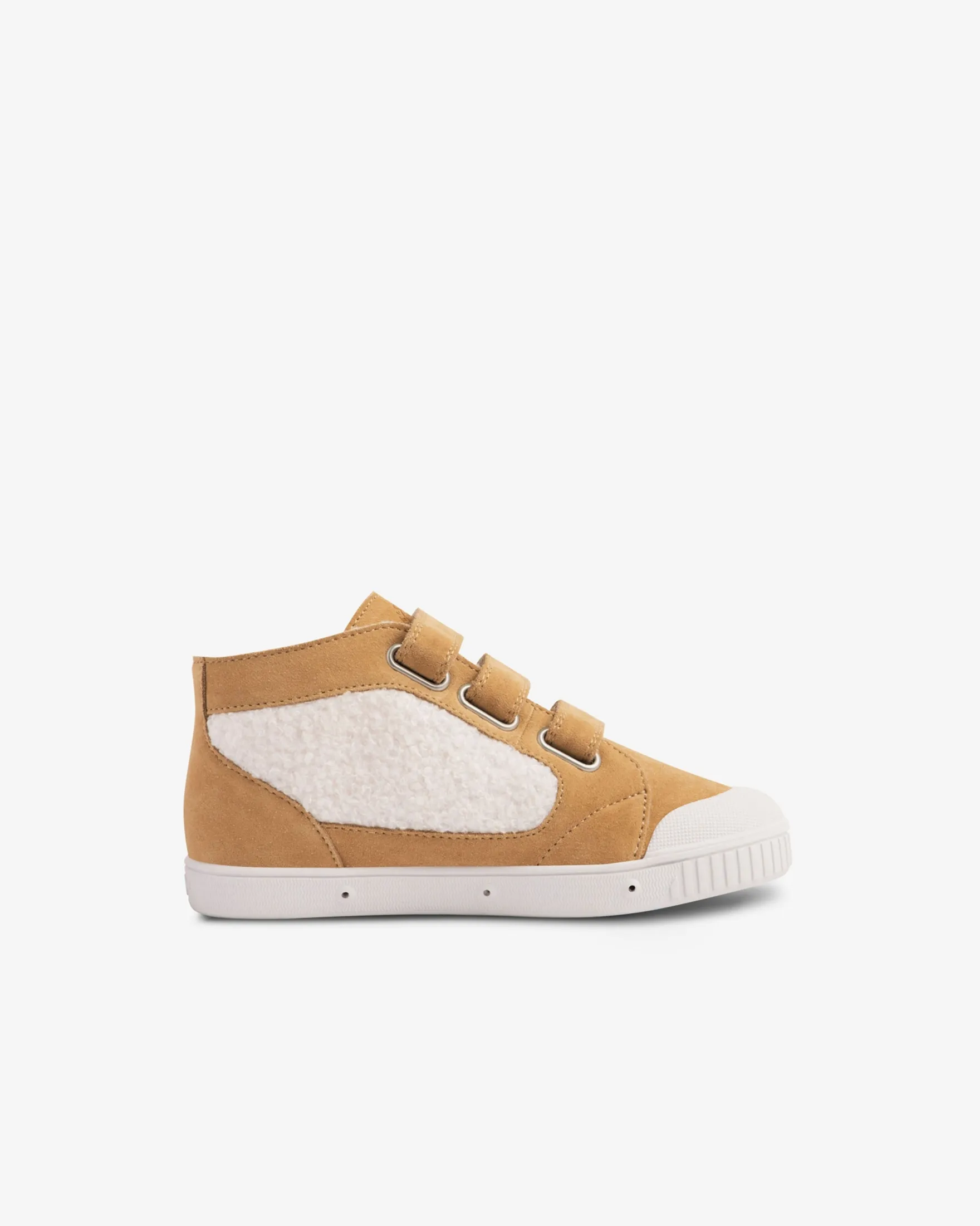 Children's high top leather trainers