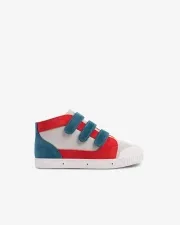 Children's high top trainers with scratch