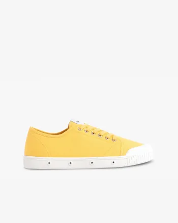 Low top yellow mimosa canvas trainer
