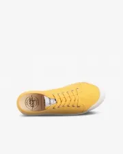 Yellow mimosa canvas trainer