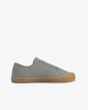 Blue grey canvas trainers