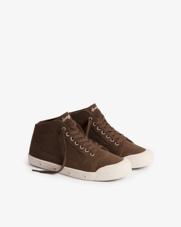 Unisex high top trainers silky suede