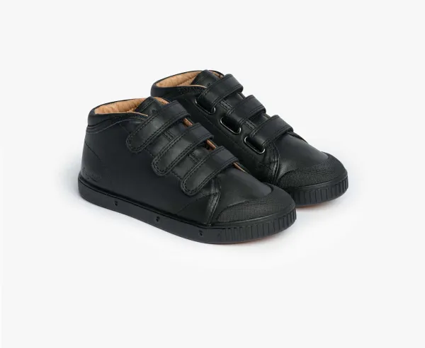 children's sneakers in black leather