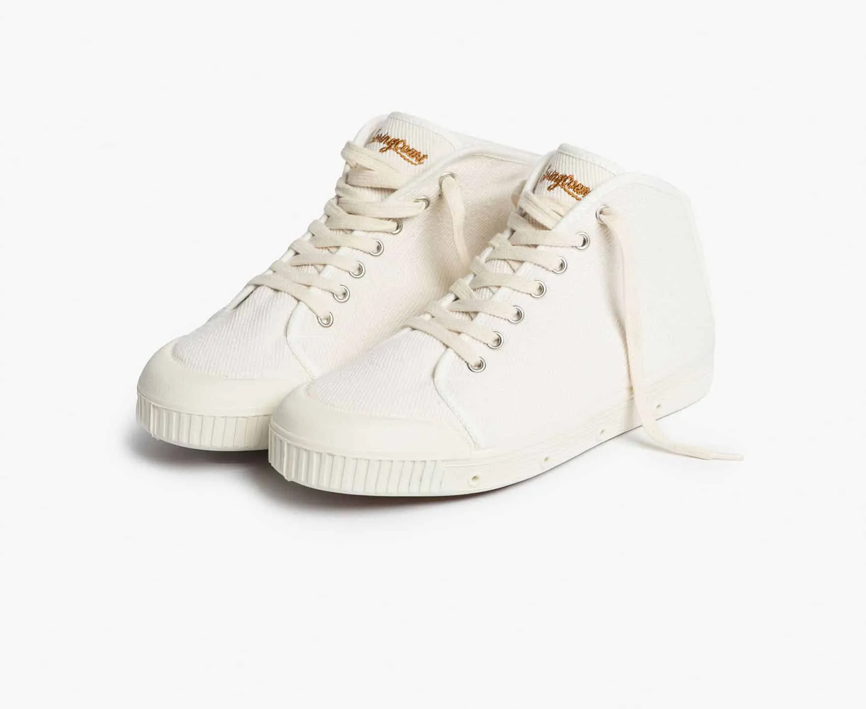 high top washed trainer