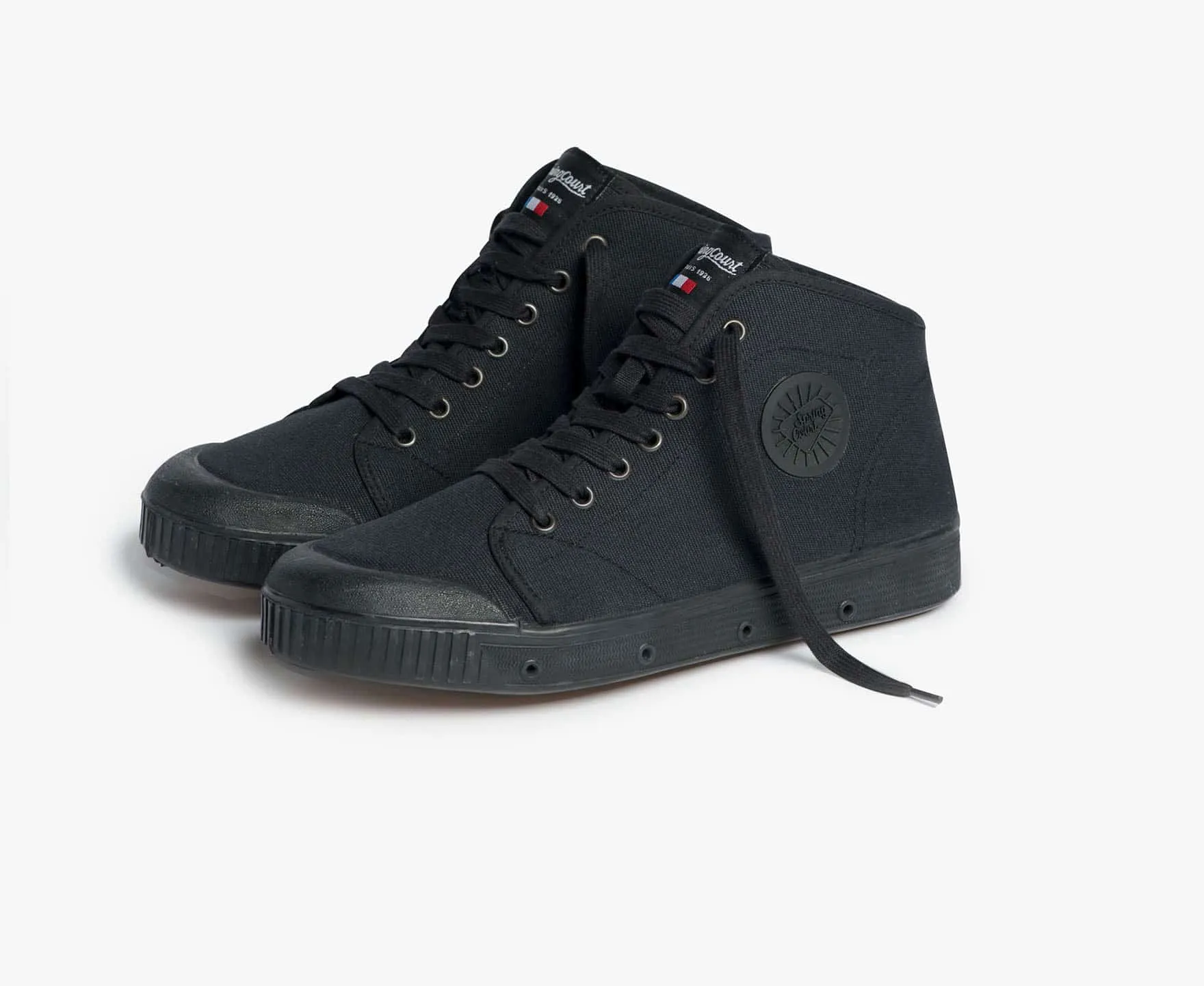 high top adults trainer in black