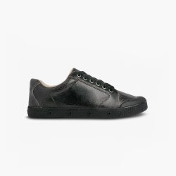 tennis noire en cuir
