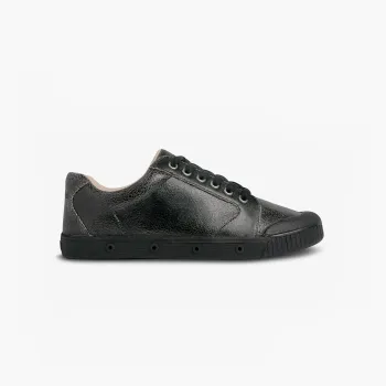 tennis noire en cuir