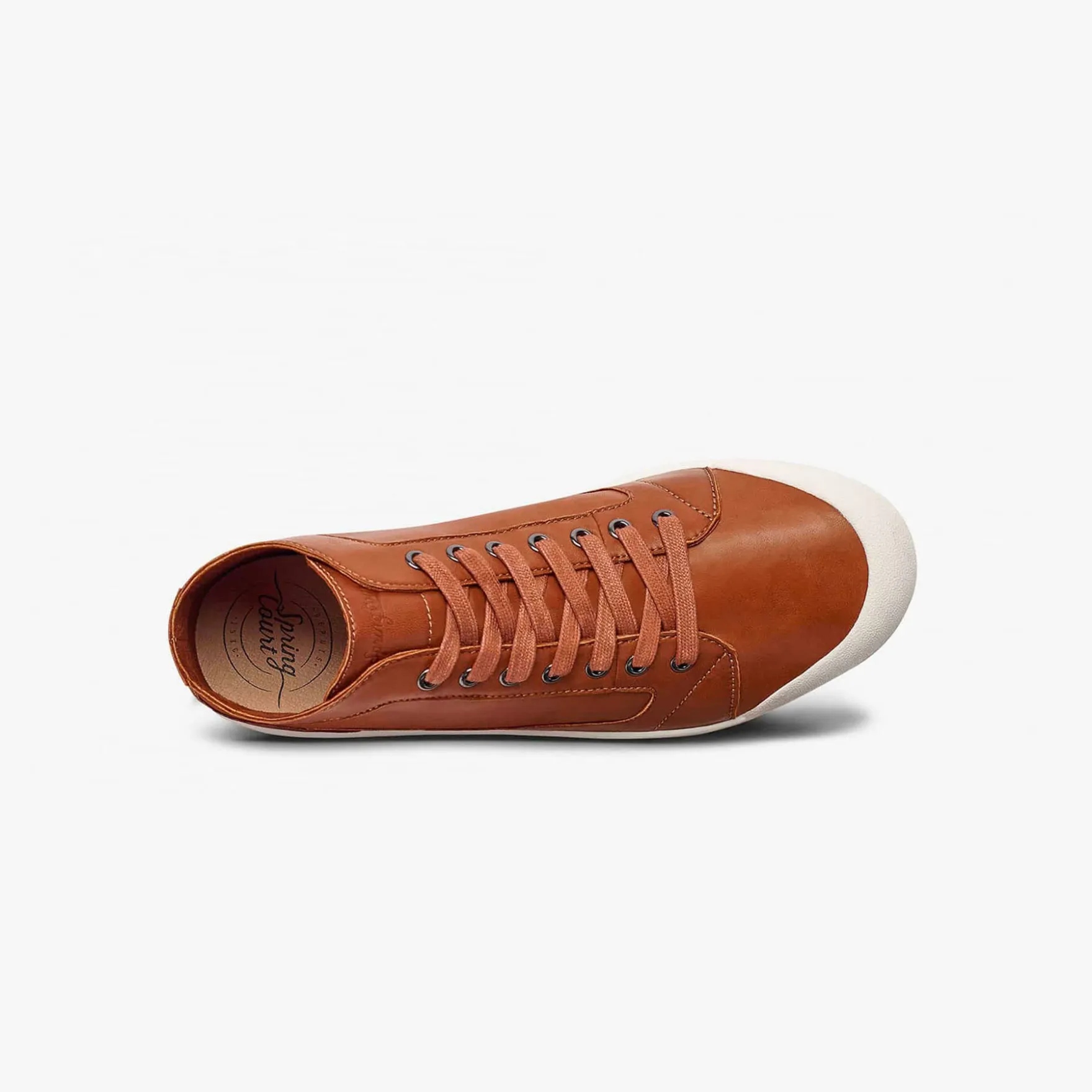 La basket camel en cuir de Spring Court
