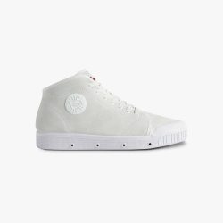 La basket blanche en cuir suede de Spring Court