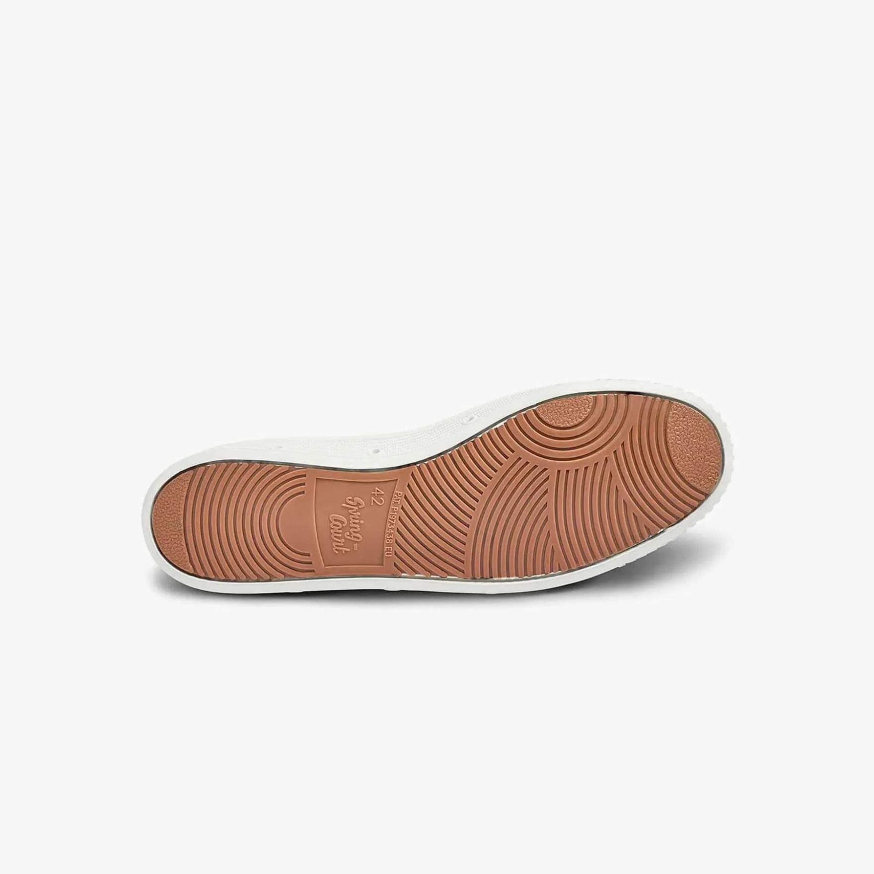 La basket blanche en cuir suede de Spring Court