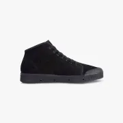 La basket noire en suede de cuir de Spring Court