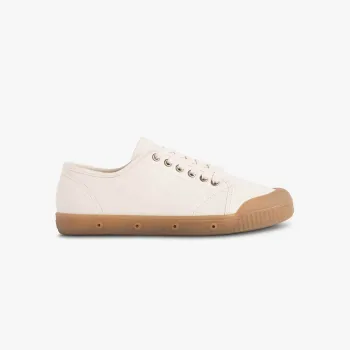 tennis basse en cuir écru