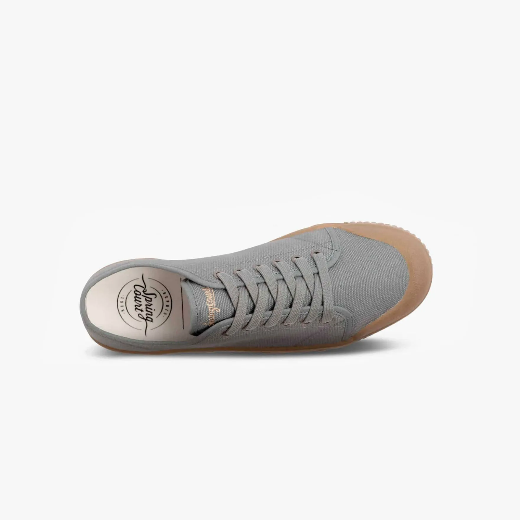 tennis en toile bleu gris
