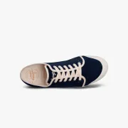 Navy blue low top sneakers