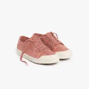 low top old pink sneakers