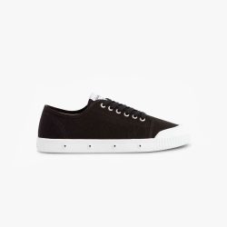 La tennis noire en toile de Spring Court