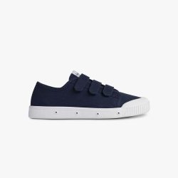 navy blue sneakers with velcro