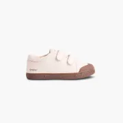 La tennis enfant écru en cuir de Spring Court