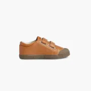 La tennis enfant nougat en cuir de Spring Court