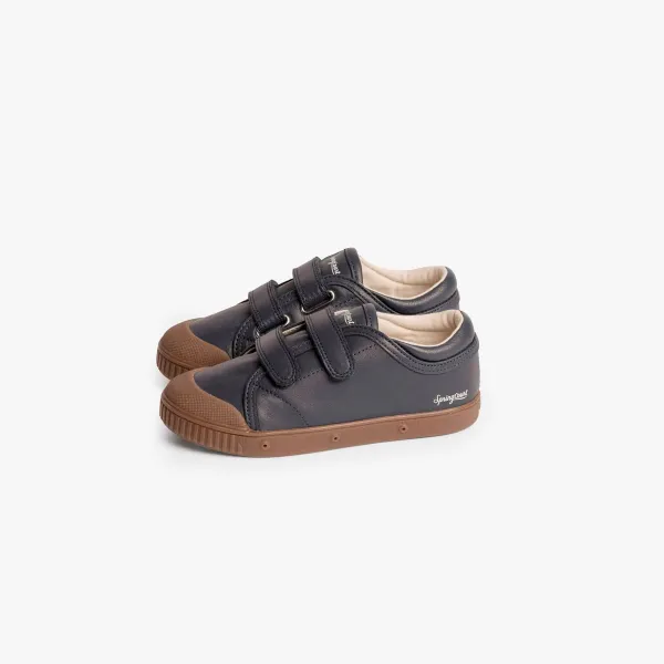 La tennis enfant indigo en cuir de Spring Court