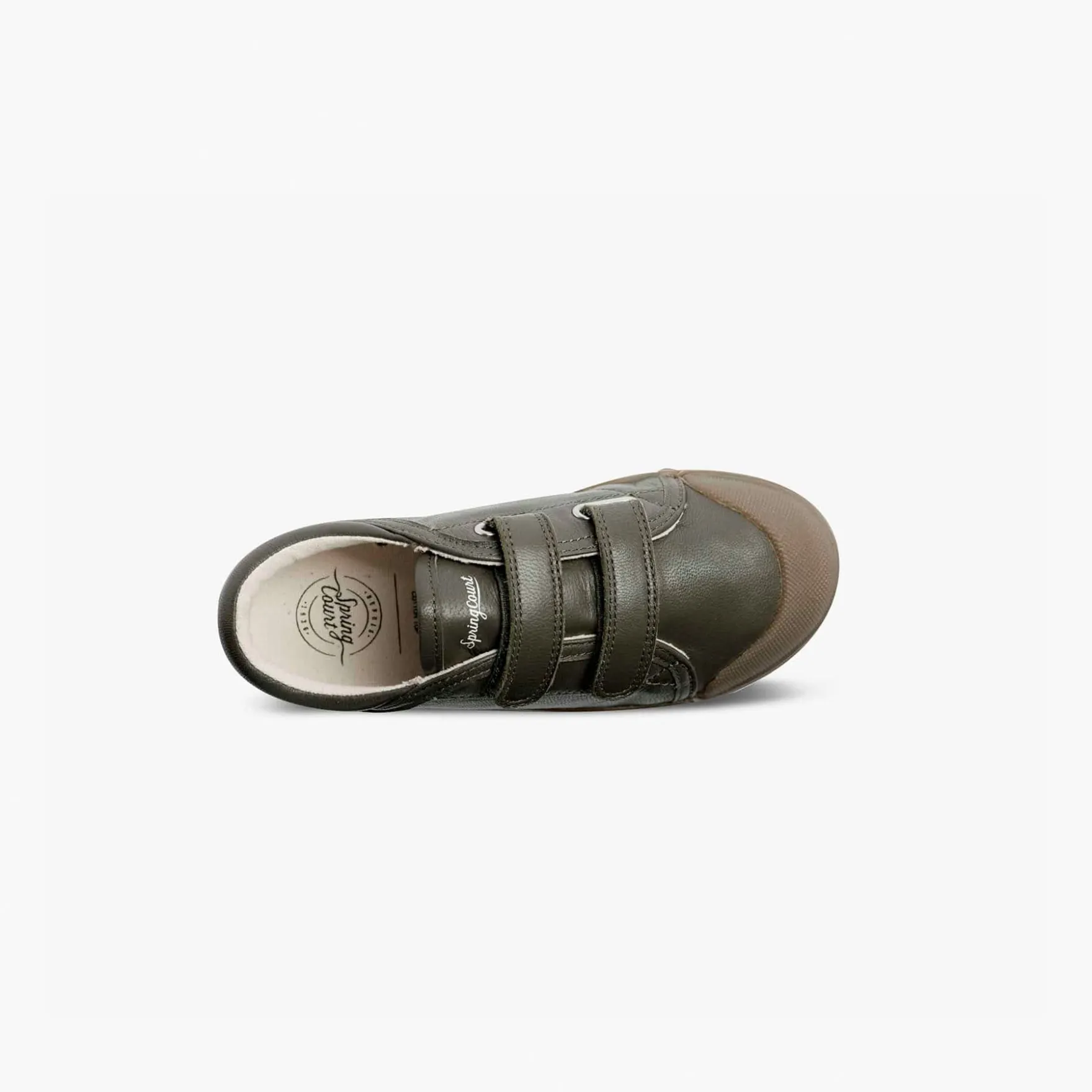 La tennis enfant marron en cuir de Spring Court