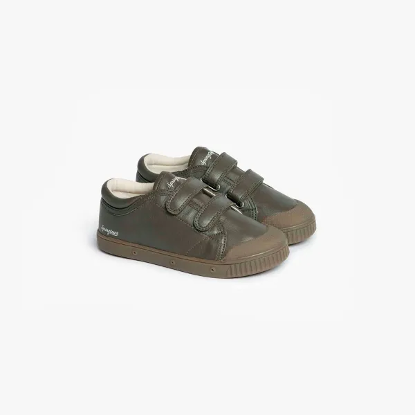 La tennis enfant marron en cuir de Spring Court