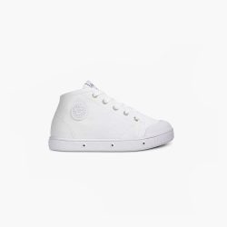 La basket enfant blanche en toile de Spring Court