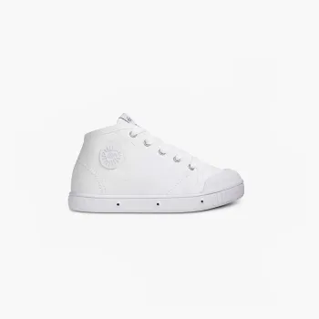 La basket enfant blanche en toile de Spring Court