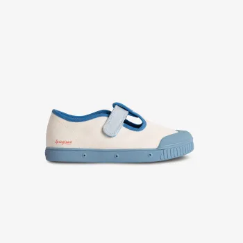 chaussure enfant blanche et bleu