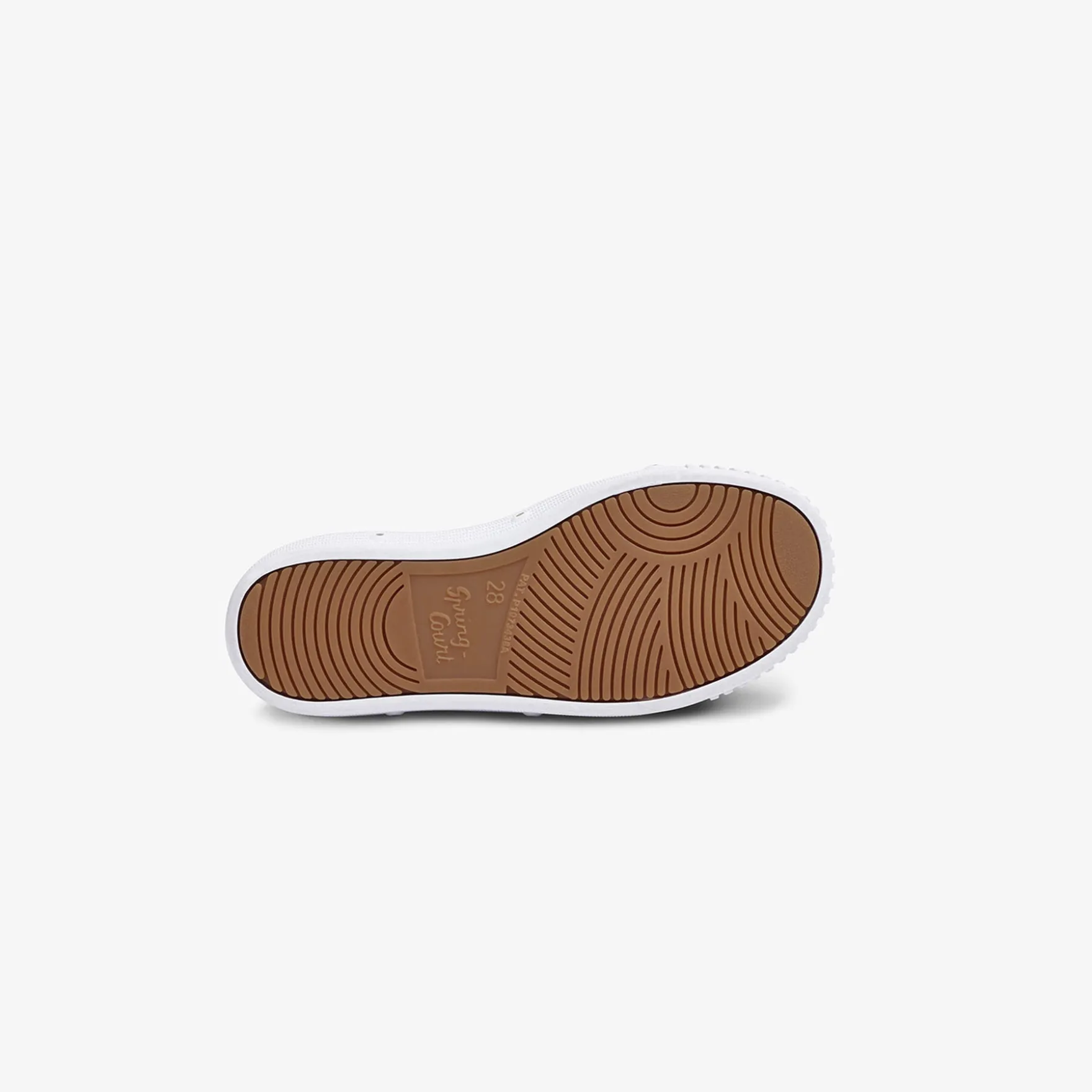 La tennis enfant blanche en cuir de Spring Court