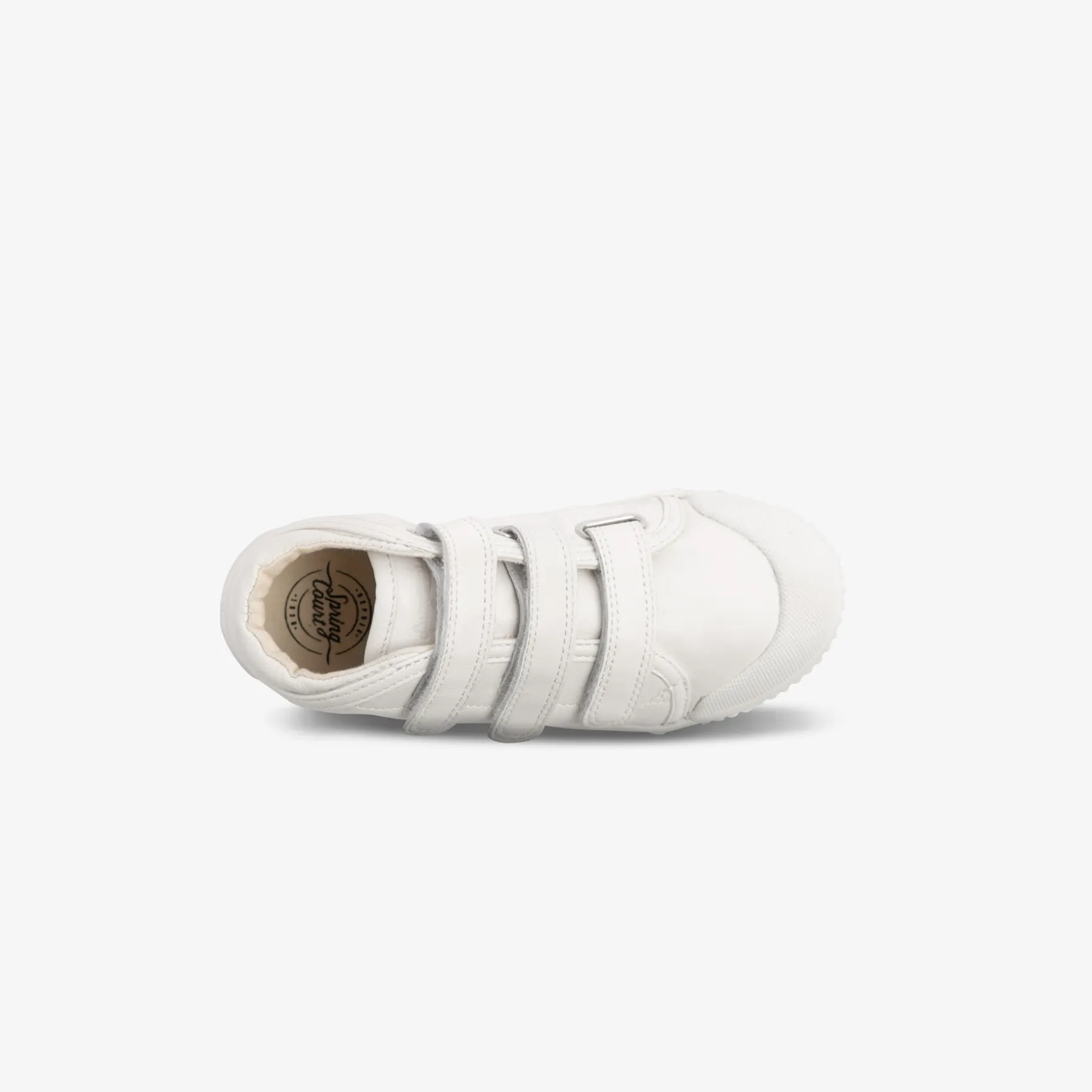 La basket enfant blanche en cuir de Spring Court