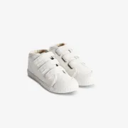 La basket enfant blanche en cuir de Spring Court